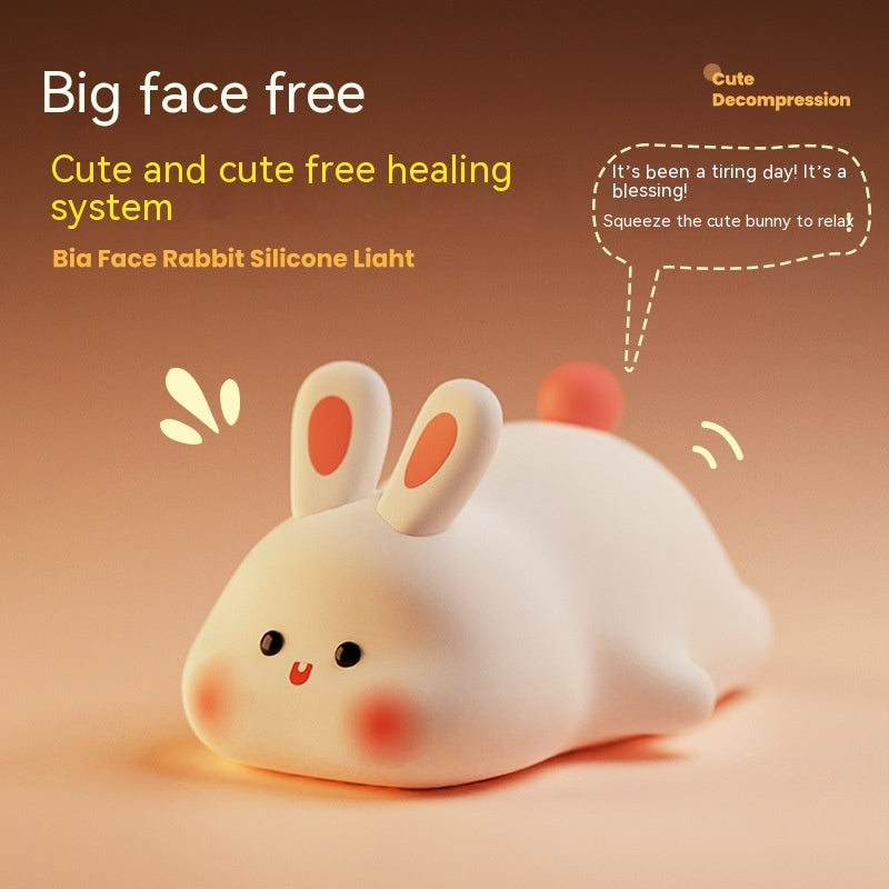 Bunny Touch Light: Kid-Safe Silicone Bedside Lamp